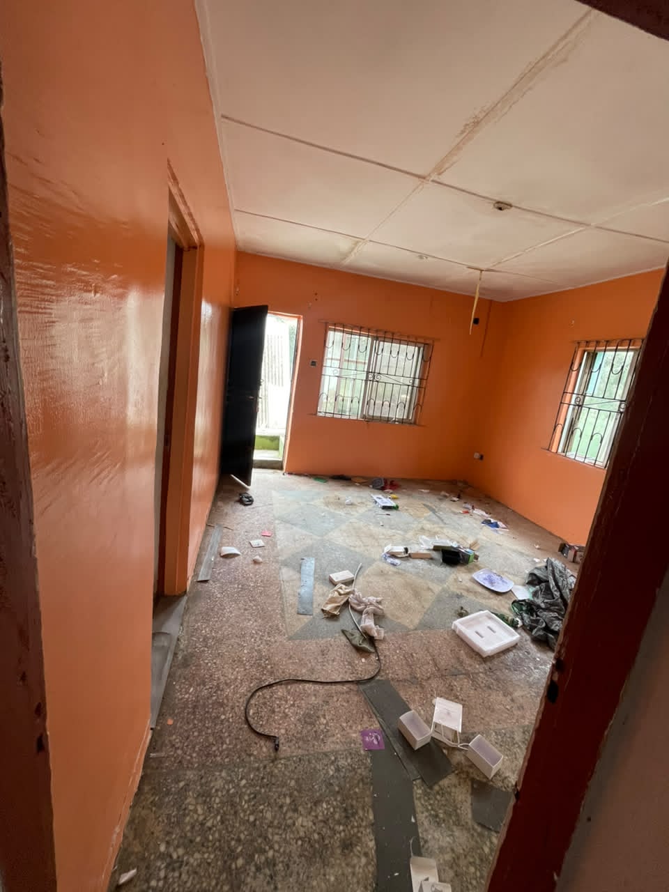 ```A room and palour self contained now available at Isokan estate, Akobo Ibadan with necessary facilities ```